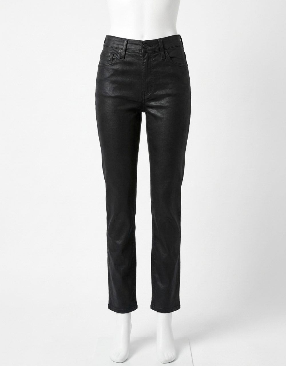 NEW AG JEANS mari extended straight jeans in black